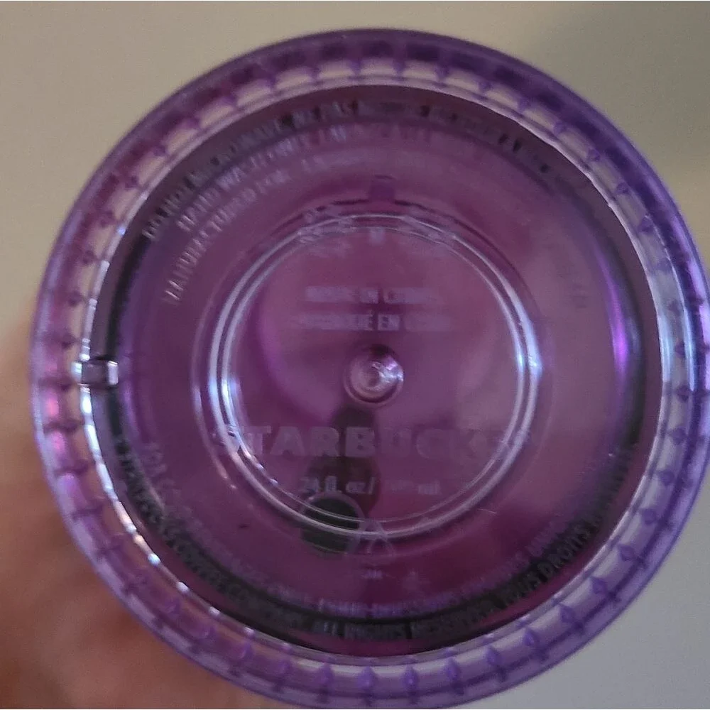 starbucks 2021 summer purple and red grid kaleidoscope 24 oz venti cold tumbler